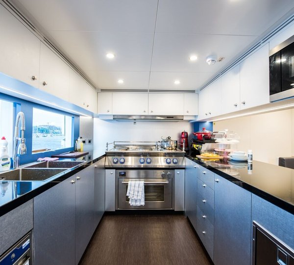 84M CUSTOM SUPERYACHT - Galley – Luxury Yacht Browser | by CHARTERWORLD ...